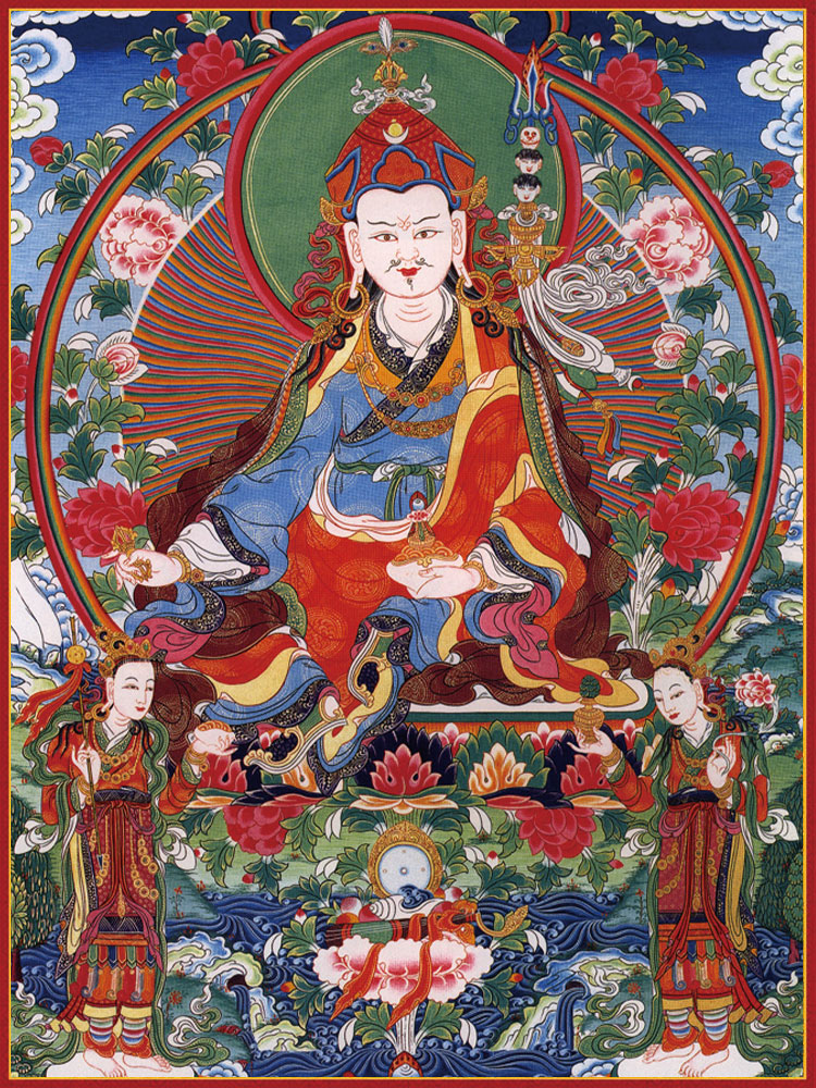 莲花生大士 唐卡