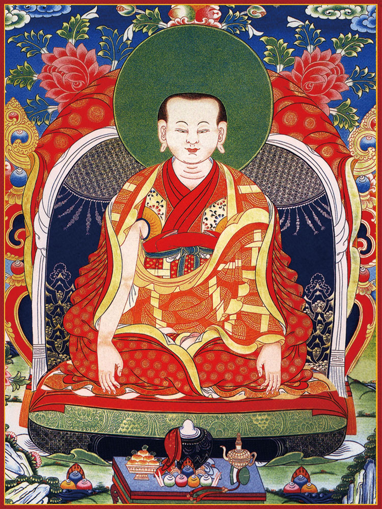 无畏如来芽尊者 唐卡